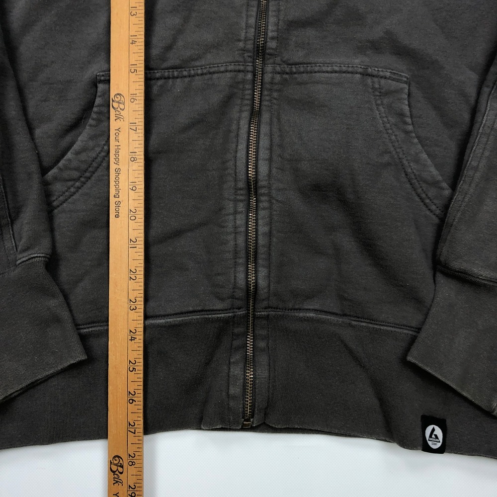 American Giant Classic Full Zip Hoodie Mens Large Taupe Gray Cotton Made in USA - Picture 5 of 8